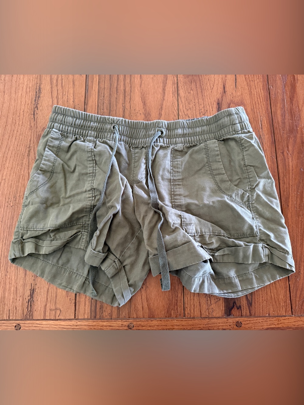 Old Navy Olive Green Elastic Waist Athletic Shorts